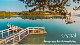  Presentation with amazing - Cool new PPT theme with xuan huong lake dalat vietnam backdrop and a  colored foreground