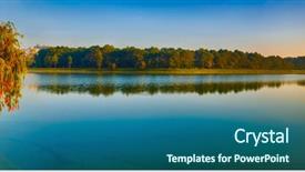  Presentation with amazing race - PPT theme having xuan huong lake dalat vietnam background and a ocean colored foreground