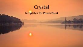  Presentation with amazing - Presentation consisting of xuan huong lake dalat vietnam background and a yellow colored foreground