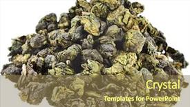  Presentation with flavor - Presentation theme with xuan oolong tea with milk background and a tawny brown colored foreground