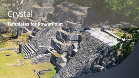  Presentation with maya - Slide deck enhanced with xunantunich-maya-ruins-in-belize background and a gray colored foreground