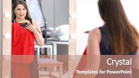  Presentation with boutique - Cool new theme with xxl - beautiful overweight woman shopping backdrop and a coral colored foreground