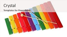  Presentation with xylophone - Cool new presentation with xylophone backdrop and a  colored foreground