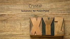  Presentation with vintage letter - Colorful theme enhanced with xyz-last-letter-of-alphabet backdrop and a coral colored foreground