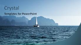  Presentation with krabi - Audience pleasing PPT layouts consisting of red background with pionsettia and golden streamer in a corner with snowflakes frame backdrop and a red colored foreground