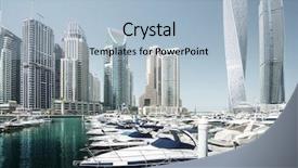  Presentation with abu dhabi united arab emirates - Colorful slide set enhanced with yacht business - dubai marina united arab emirates backdrop and a  colored foreground