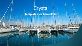  Presentation with weekend - PPT layouts with yacht-marina-yacht-pier-many background and a teal colored foreground