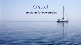  Presentation with yacht - PPT theme having yacht on open sea background and a  colored foreground