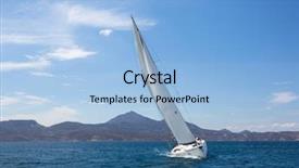  Presentation with yachting - Slide deck consisting of yacht racing - yachting sailing boat background and a light blue colored foreground