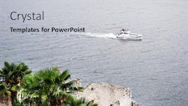  Presentation with yachting - Colorful slide deck enhanced with yachting at garda lake in trentino alto adige italy backdrop and a light gray colored foreground