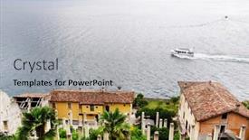  Presentation with yachting - Cool new presentation with yachting at garda lake in trentino alto adige italy backdrop and a light gray colored foreground