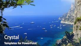  Presentation with yachting - Amazing presentation having yachting on the mediteranean sea capri island europe backdrop and a ocean colored foreground
