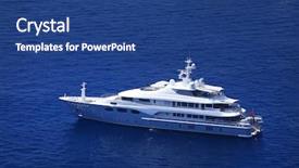  Presentation with yachting - Presentation theme consisting of yachting on the mediteranean sea capri island europe background and a ocean colored foreground