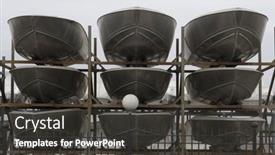  Presentation with shipyard - Audience pleasing theme consisting of yachts-carcase-on-shipyard backdrop and a dark gray colored foreground