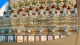  Presentation with war - Presentation design having yai district of bangkok thailand background and a coral colored foreground