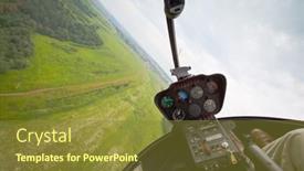  Presentation with helicopter - Audience pleasing presentation design consisting of yakhroma-russia-june-25 backdrop and a tawny brown colored foreground