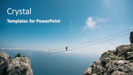  Presentation with suspension - Presentation theme enhanced with yalta-crimea-russia-september-14 background and a teal colored foreground