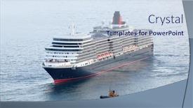  Presentation with fleet - Presentation theme consisting of yalta-ukraine-october-7-first background and a sky blue colored foreground