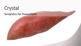  Presentation with simple design white - PPT layouts enhanced with yam cutout on white background background and a white colored foreground