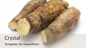  Presentation with monarch butterfly isolated on white - Beautiful PPT layouts featuring yam isolated on white background backdrop and a coral colored foreground