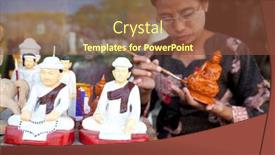  Presentation with shwedagon - Slides featuring yangon-myanmar-january-29-lady background and a tawny brown colored foreground