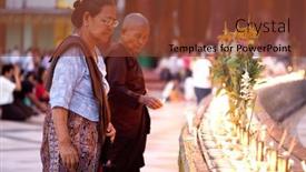  Presentation with shwedagon - PPT layouts with yangon-myanmar-january-29 background and a tawny brown colored foreground