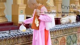  Presentation with shwedagon - PPT layouts having yangon-myanmar-january-29 background and a gold colored foreground