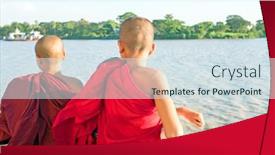  Presentation with buddhism - PPT layouts consisting of yangon-myanmar-november-24-2015 background and a sky blue colored foreground