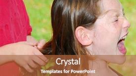  Presentation with bully - Presentation theme having yanjing - young girl being harmed background and a red colored foreground