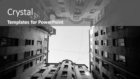  Presentation with well - Amazing presentation design having yard-well-in-the-old backdrop and a gray colored foreground