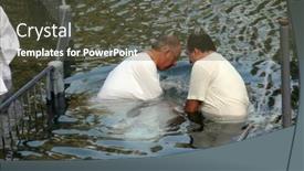  Presentation with baptism - Cool new theme with yardenit-israel-september-30-baptismal backdrop and a tawny brown colored foreground
