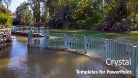  Presentation with israel - Slide set having yardenit-israel-the-center background and a dark gray colored foreground