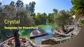  Presentation with venue - Theme having yardenit-israel-the-exit background and a tawny brown colored foreground