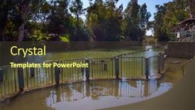  Presentation with israel - PPT theme having yardenit-israel-the-exit background and a tawny brown colored foreground