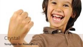  Presentation with winner - Slide deck featuring yeah-i-am-the-winner background and a coral colored foreground