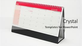  Presentation with january - Slide deck with year 2008 calendar showing background and a light gray colored foreground