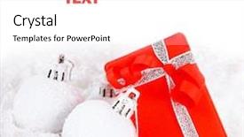  Presentation with winter border - Cool new PPT theme with year 2012 - christmas tree bauble ornament decoration backdrop and a pink colored foreground