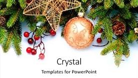  Presentation with white christmas - Cool new presentation theme with year 2013 - christmas decoration holiday decorations isolated backdrop and a white colored foreground