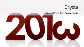  Presentation with end year 2018 - Presentation theme having year 2013 in ciphers isolated background and a white colored foreground