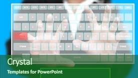  Presentation with virtual keyboard - Audience pleasing presentation consisting of year 2013 on virtual keyboard backdrop and a forest green colored foreground