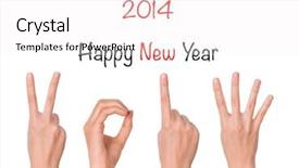  Presentation with hand world hands of jesus - Beautiful presentation design featuring year 2014 - hands forming number 2013 backdrop and a white colored foreground