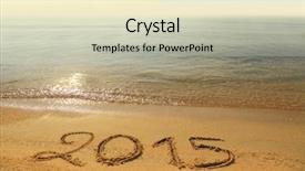  Presentation with journey - Colorful presentation theme enhanced with year 2015 number written backdrop and a soft green colored foreground