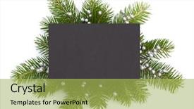  Presentation with christmas cars - Slide set with year 2016 green - christmas decoration with greeting card background and a yellow colored foreground