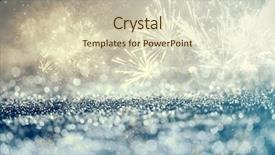  Presentation with christmas magic - Theme featuring blinking stars and falling snowflake background and a soft green colored foreground