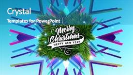  Presentation with new year - Cool new presentation theme with year 2017 invitations placards flyer backdrop and a teal colored foreground