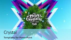  Presentation with posters - Cool new PPT layouts with year 2017 invitations placards flyer backdrop and a arctic colored foreground