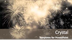  Presentation with new year - PPT theme with year and copy space - abstract background and a gray colored foreground
