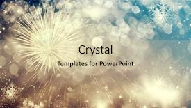  Presentation with new year - PPT theme consisting of year and copy space - magic background and a  colored foreground