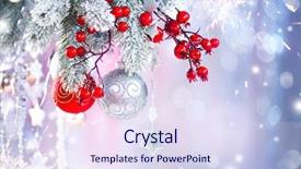  Presentation with silver christmas - Slide deck enhanced with year backdrop decoration abstract silver background and a sky blue colored foreground