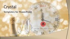  Presentation with sparkling wine - Amazing theme having year of the goat backdrop and a lemonade colored foreground